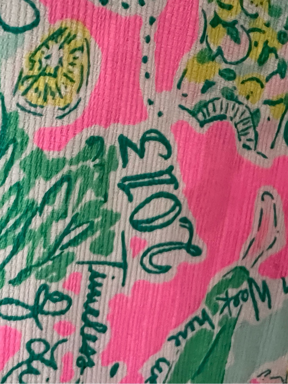 Lilly Pulitzer | Girls Pink Tropical Print Sleeveless Dress #004455 Size 5 - Picture 6 of 13